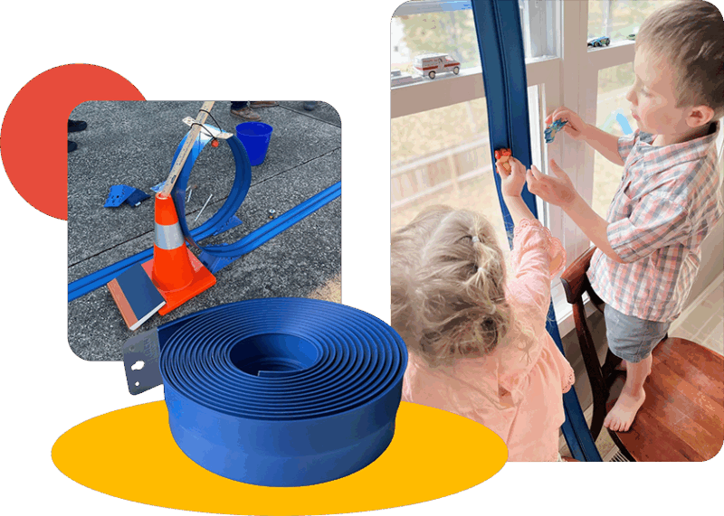 Blue Racing Track Blu Track Performance Series Race Track -Extra Long Track